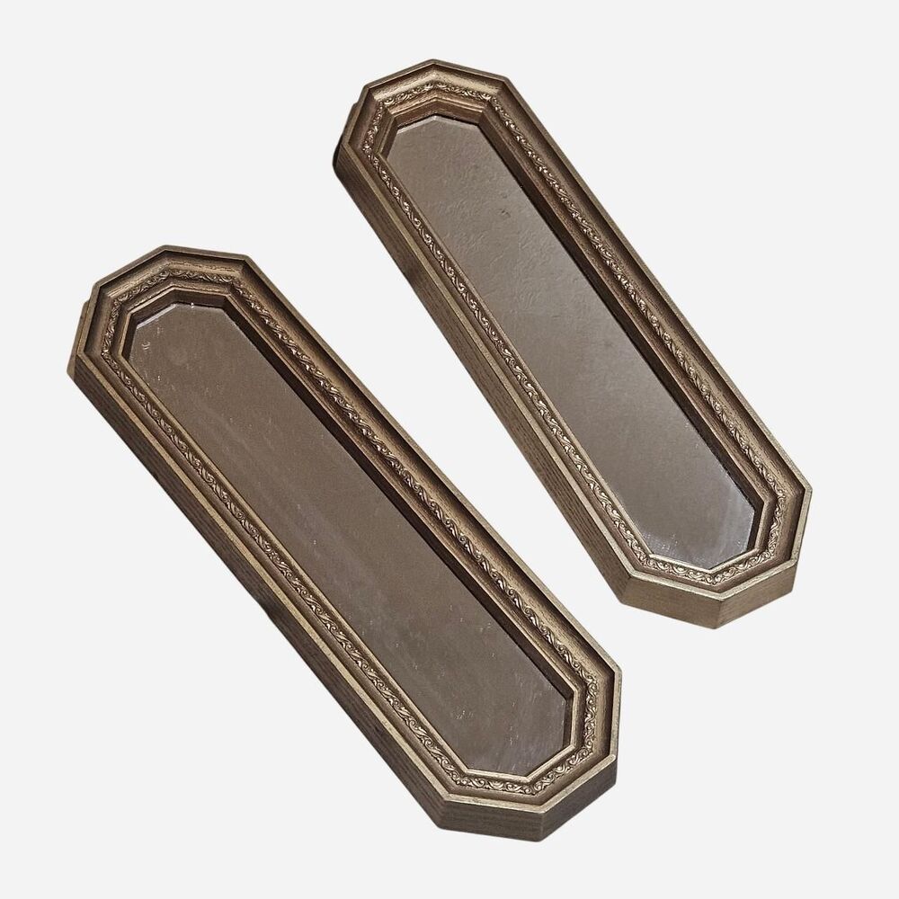 vintage cottagecore boho gold frame mirrors
